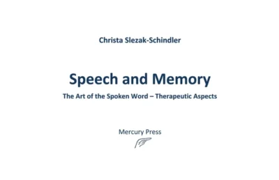 Speech and Memory by Christa Slezak-Schindler | Rudolf Steiner Bookstore