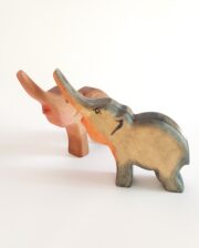 Elephant Calf with Straight Trunk (Gray Hue)