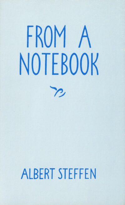 From a Notebook by Albert Steffen