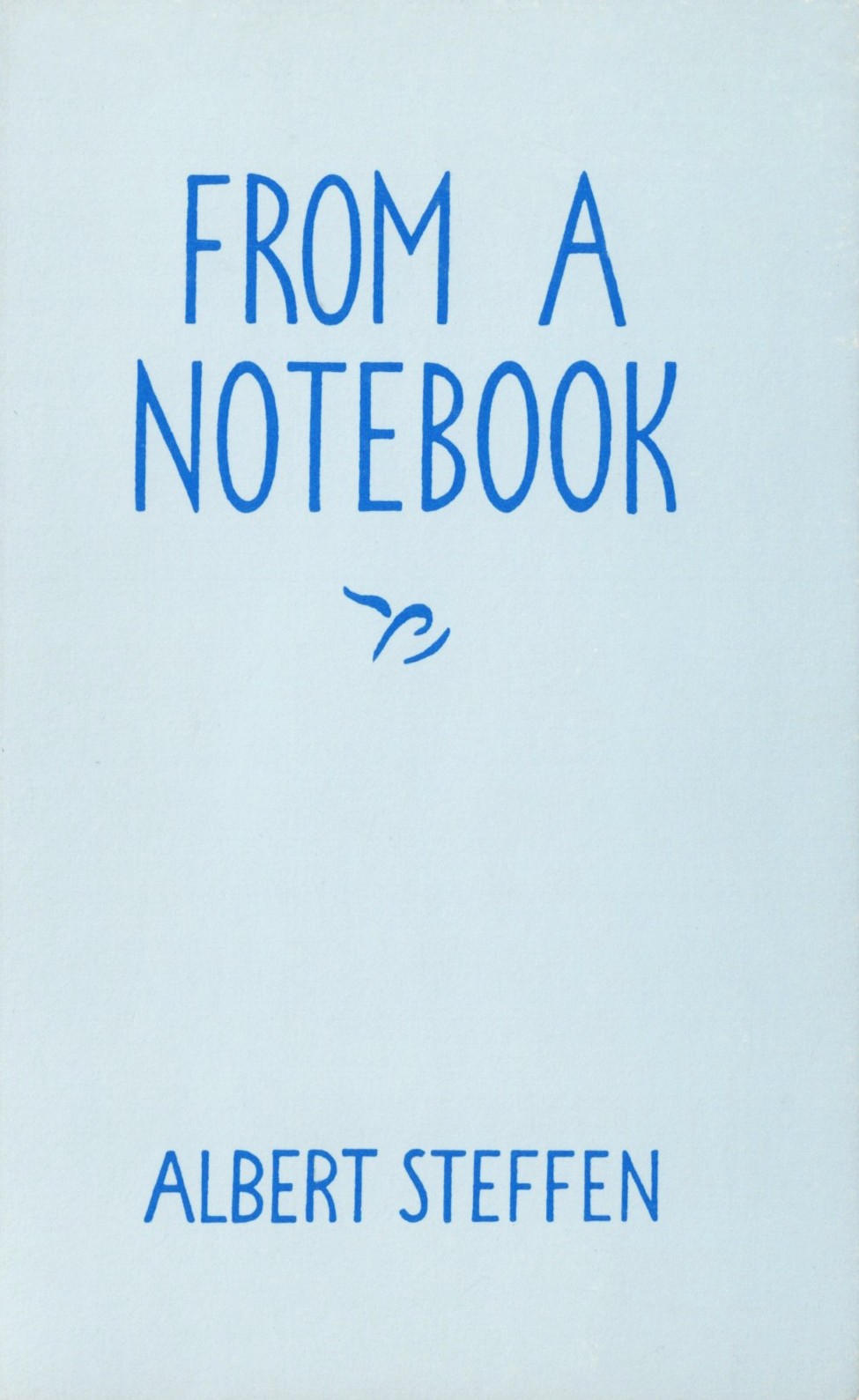 From a Notebook by Albert Steffen