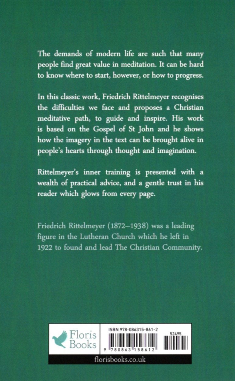 Meditation by Friedrich Rittelmeyer (back cover) | Rudolf Steiner Bookstore