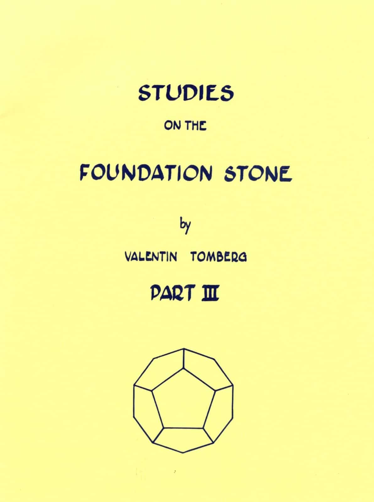Studies on the Foundation Stone