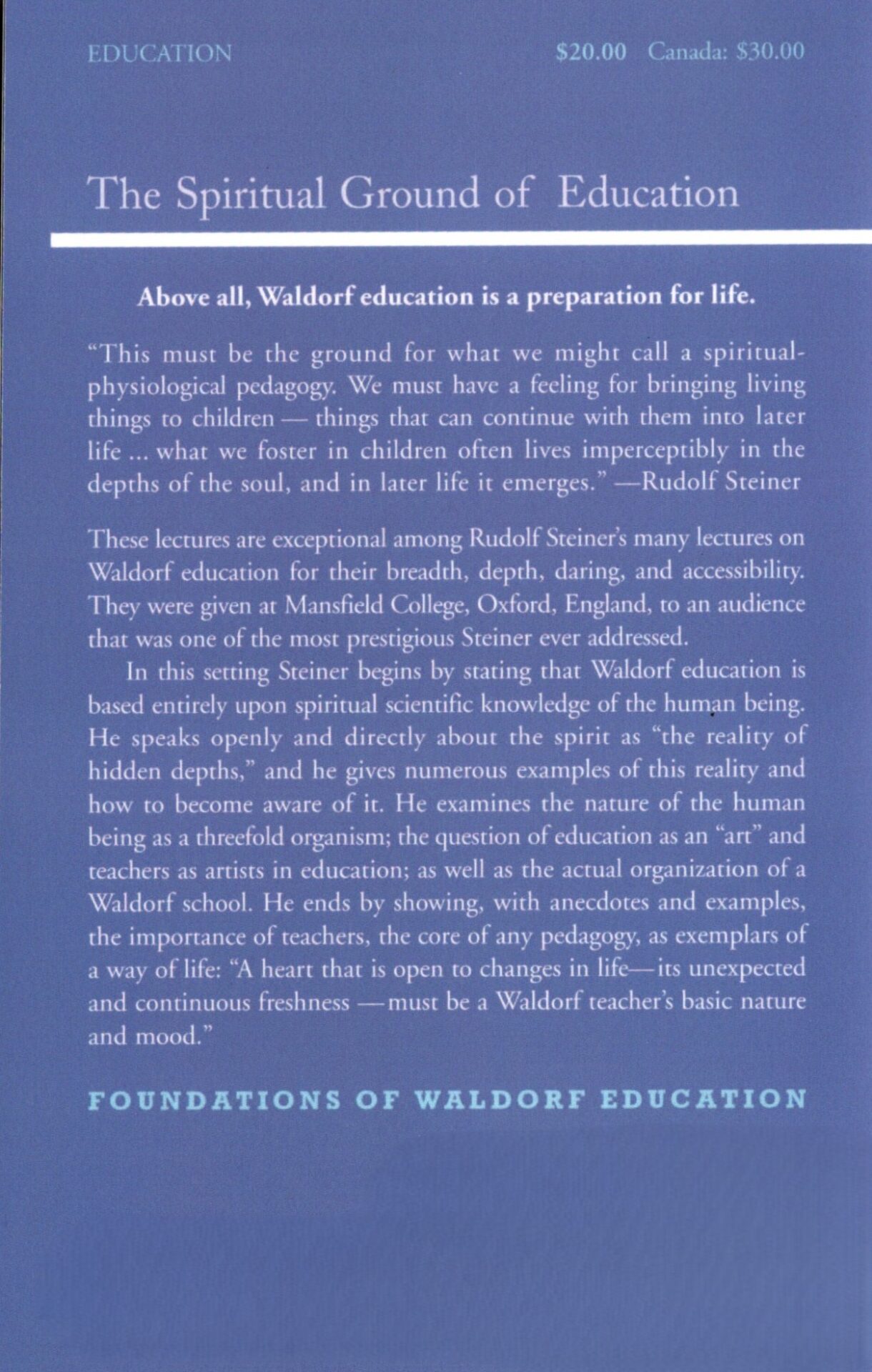 The Spiritual Ground of Education - Image 2