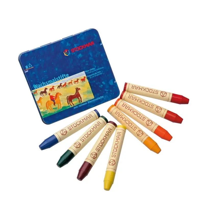Stockmar Beeswax Stick Crayons (8 Waldorf Assortment)