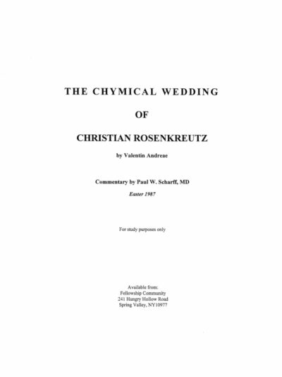 The Chymical Wedding of Christian Rosenkreuz