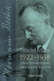 Hermann Beckh, Collected Articles, 1922–1938