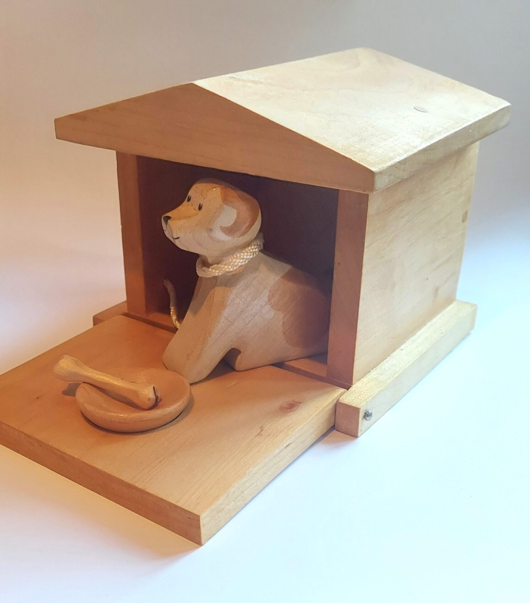 Dog House with Dog - Georgian Wood Toy