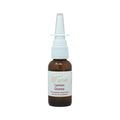 Uriel Lemon Quince Nasal Spray — homeopathic allergy & sinus relief, 30 ml amber bottle