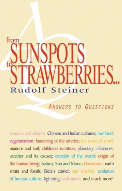 From Sunspots to Strawberries by Rudolf Steiner | Rudolf Steiner Bookstore