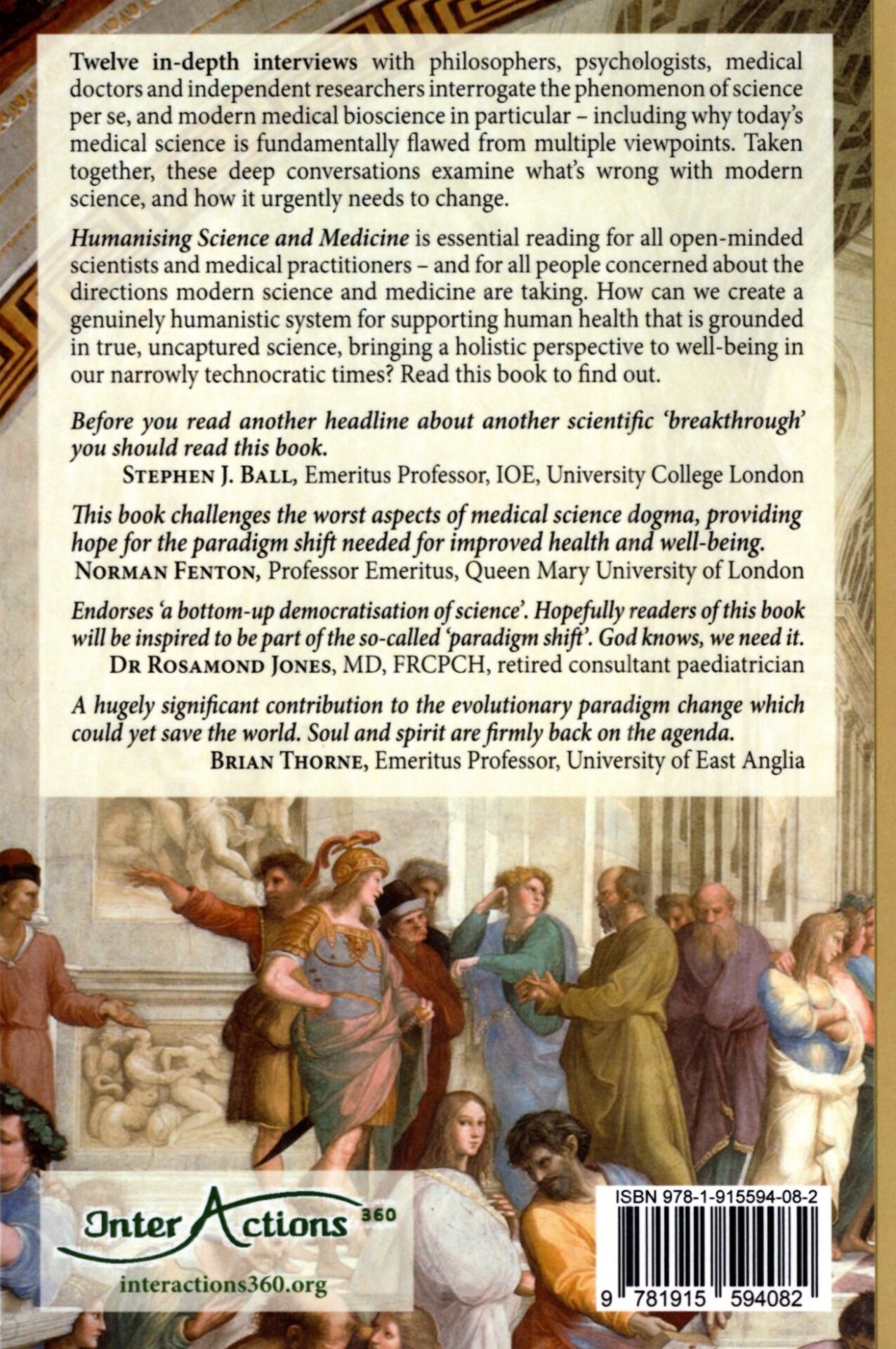Humanising Science and Medicine by Richard House (back cover) | Rudolf Steiner Bookstore