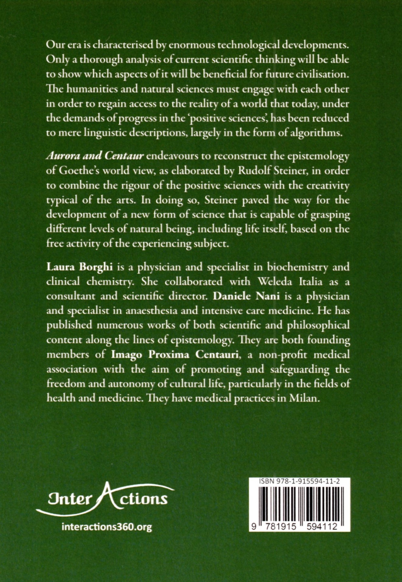 Aurora and Centaur (back cover) | Rudolf Steiner Bookstore