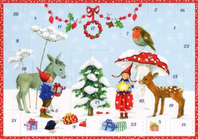 Pippa and Pelle in the Snow (Card) by Daniela Drescher | Rudolf Steiner Bookstore
