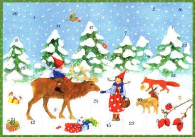 Winter with Pippa and Pelle (Card) by Daniela Drescher | Rudolf Steiner Bookstore