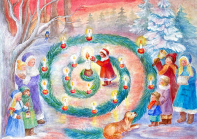 Advent Garden (Card) by Dorothea Schmidt | Rudolf Steiner Bookstore