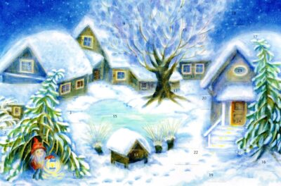 Christmas in the Yard (Card) by Eveline Rothenbuhler | Rudolf Steiner Bookstore