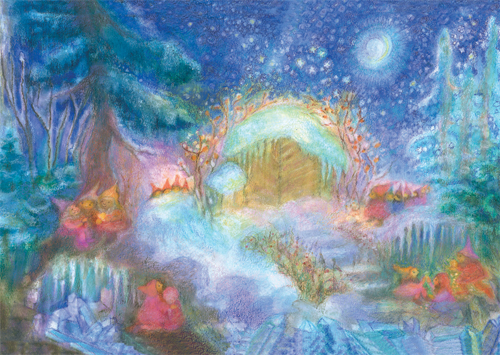 Christmas with the Gnomes in the Forest by Angela Koconda | Rudolf Steiner Bookstore